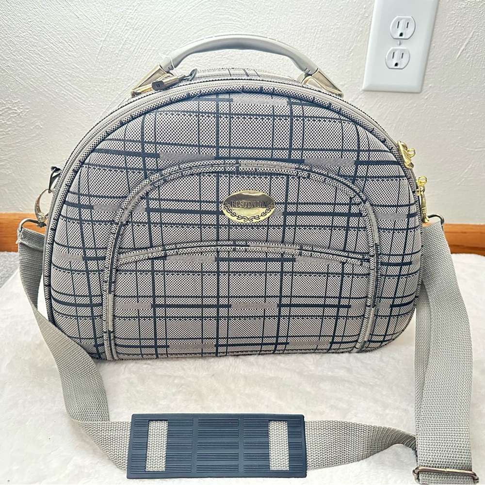 Vintage Bostonian Makeup Weekender Travel Train Case